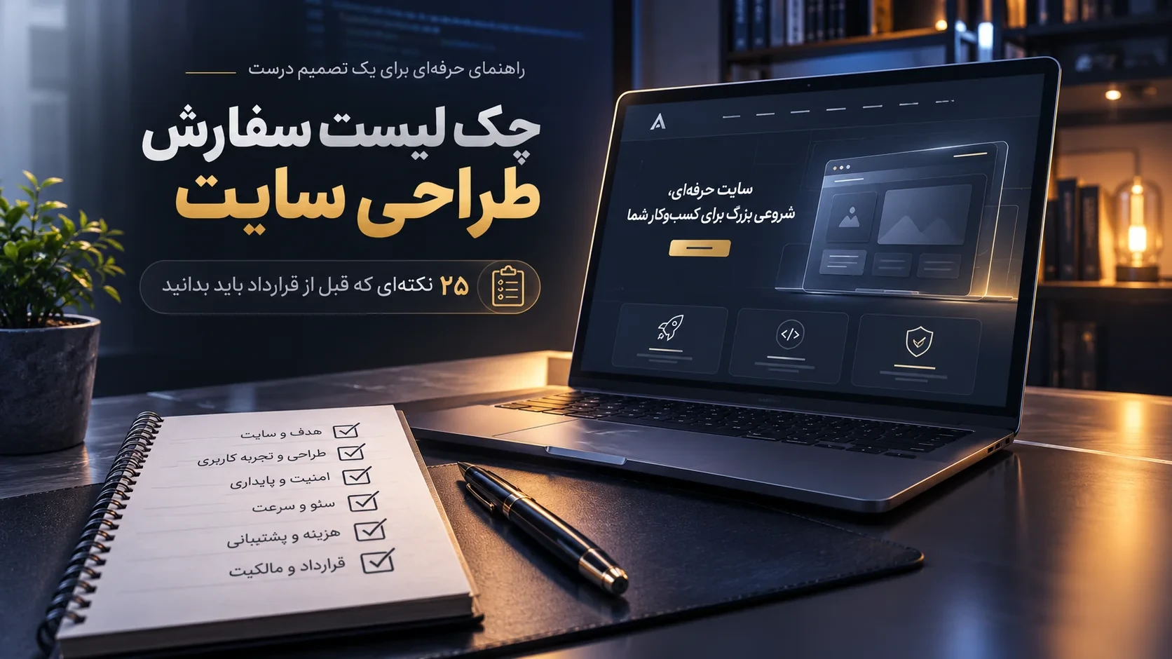 چک لیست سفارش طراحی سایت؛ ۲۵ نکته ای که قبل از قرارداد باید بدانید